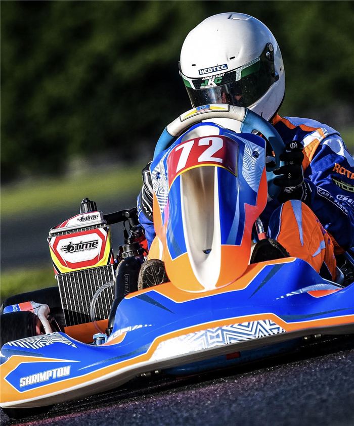 A Junior Rotax kart